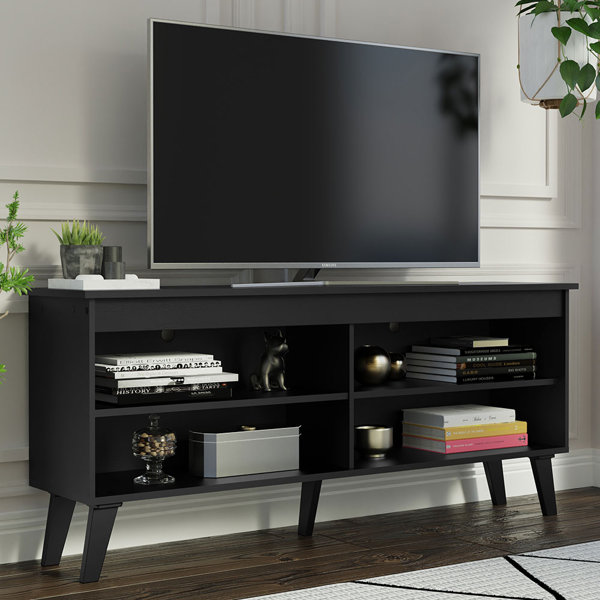Oliver Khursheed TV Stand with 4 Shelves and Cable